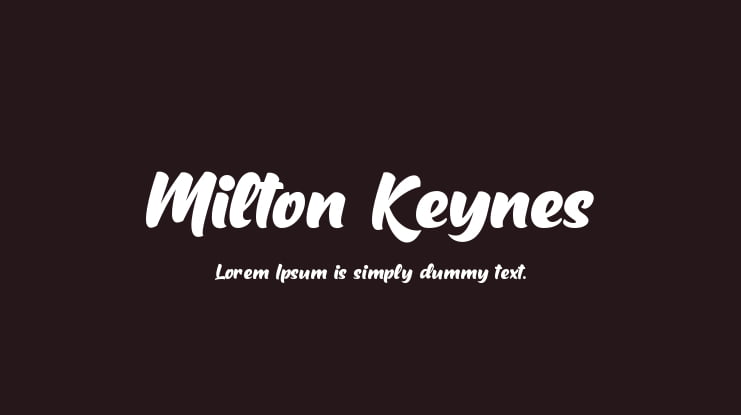 Milton Keynes Font