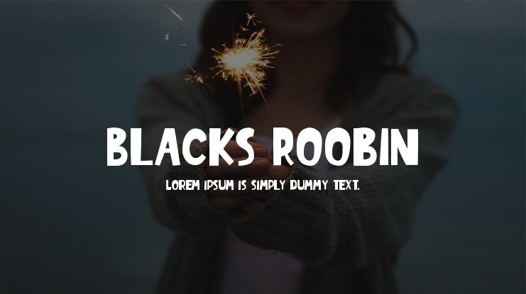 Blacks Roobin Font