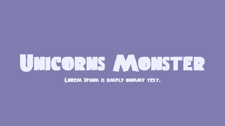 Unicorns Monster Font