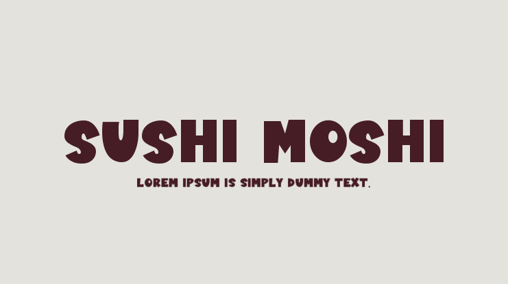 Sushi Moshi Font