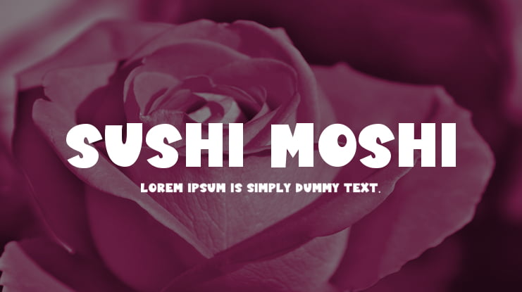 Sushi Moshi Font