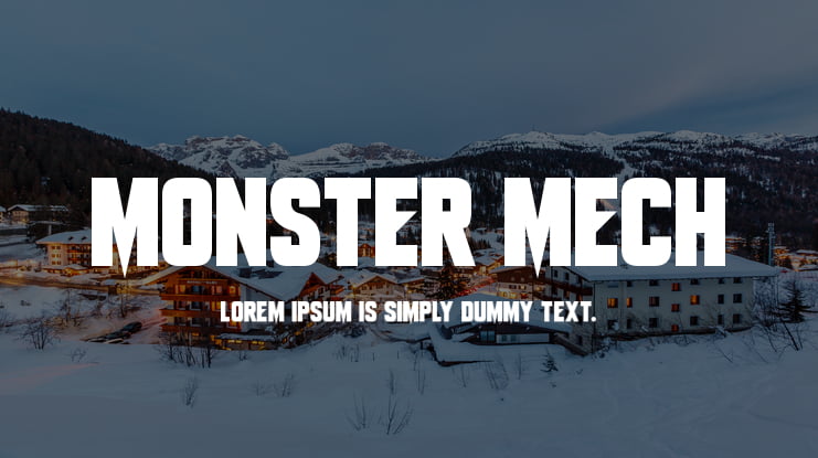 Monster Mech Font Family