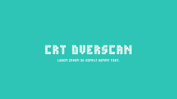 Crt Overscan Font