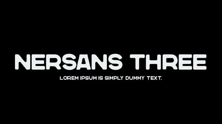 Nersans Three Font