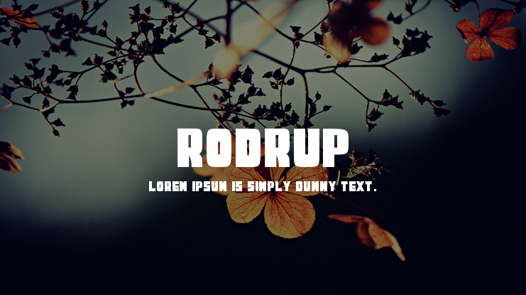 RODRUP Font