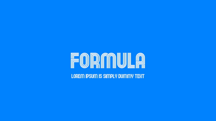 Formula Font Family