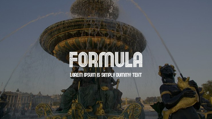 Formula Font Family