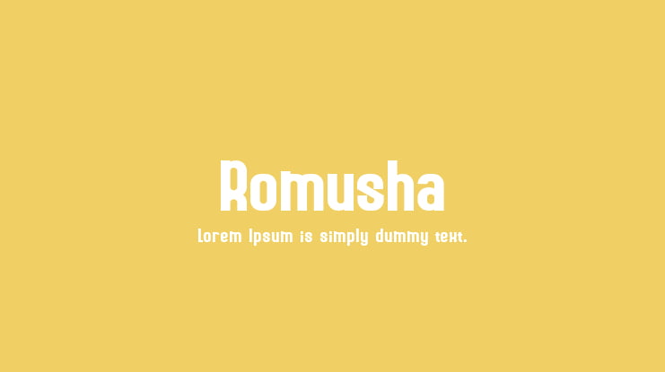 Romusha Font