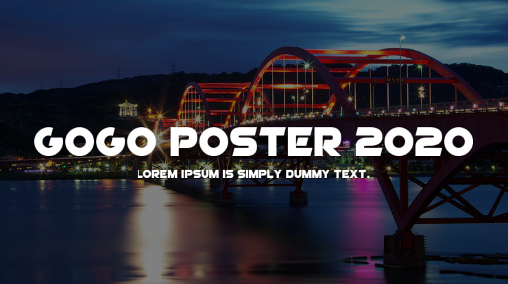 GoGo Poster 2020 Font Family