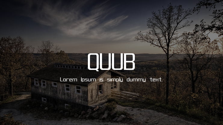 QUUB Font Family