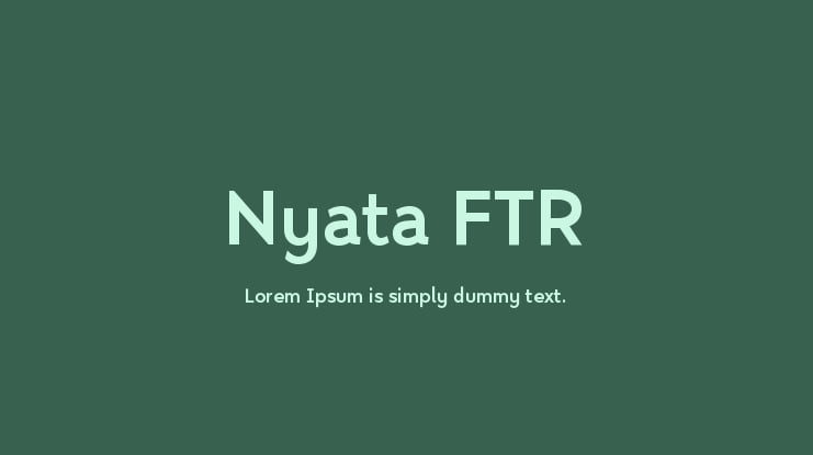 Nyata FTR Font