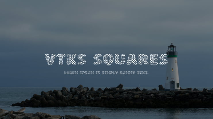 VTKS Squares Font