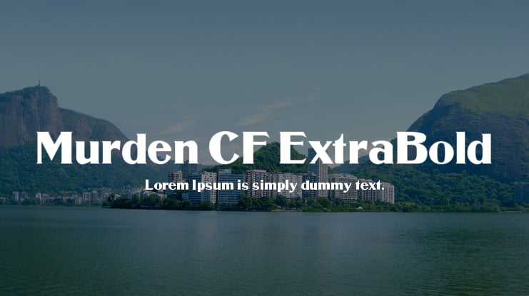 Murden CF ExtraBold Font Family