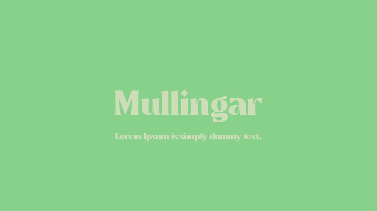 Mullingar Font