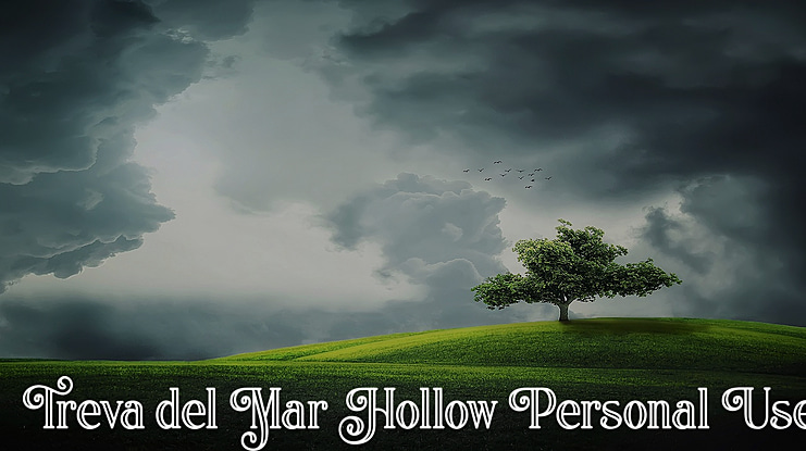 Treva del Mar Hollow Personal Use Only Font Family