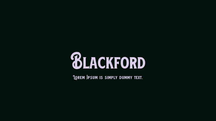 Blackford Font
