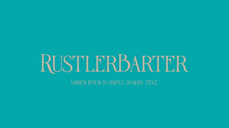 RustlerBarter Font