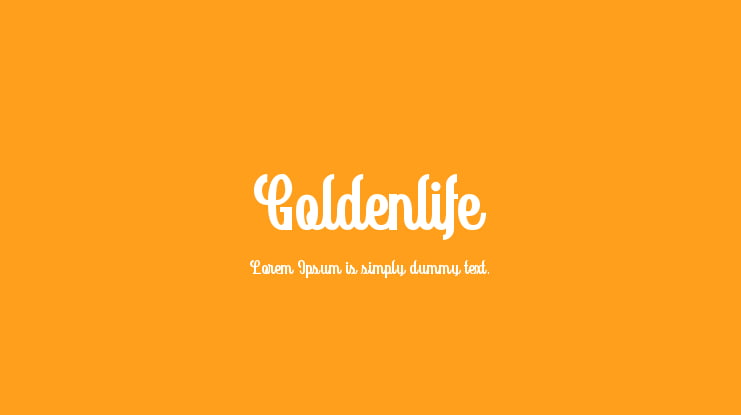 Goldenlife Font