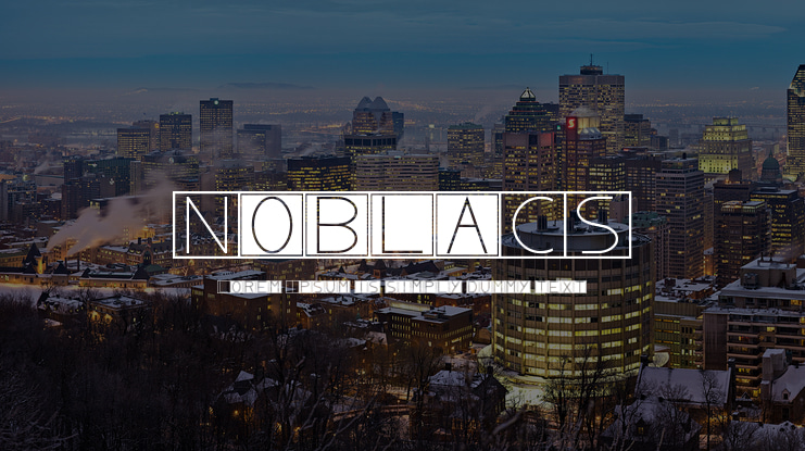 NoblaCS Font