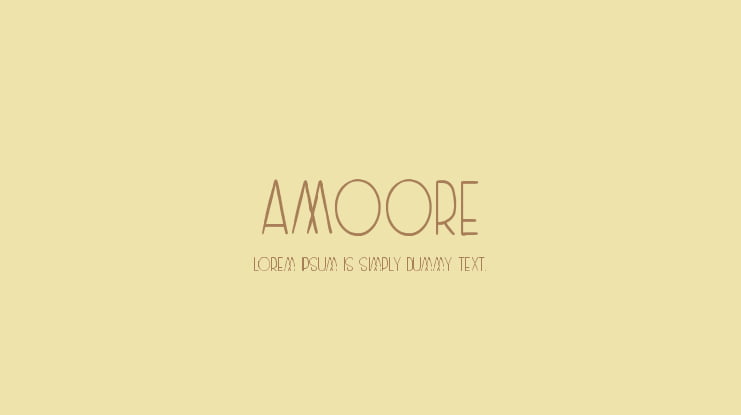 Amoore Font