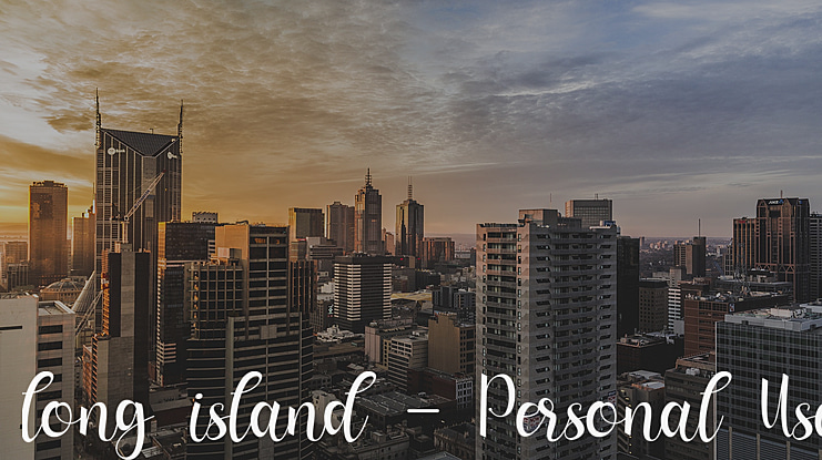 long island - Personal Use Font