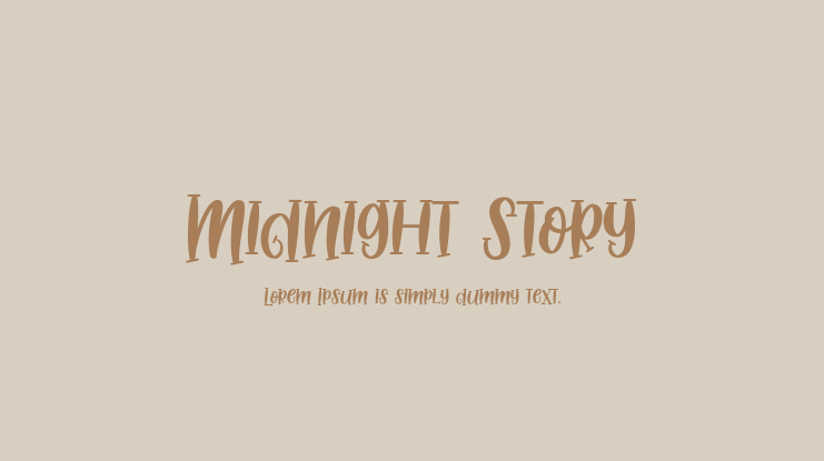 Midnight Story Font
