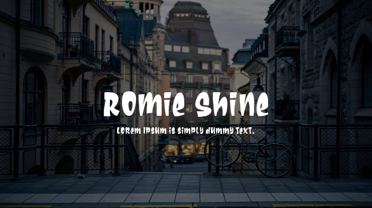 Romie Shine Font