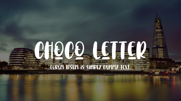 Choco Letter Font