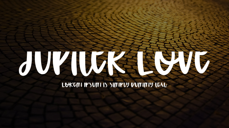 Jupiter Love Font