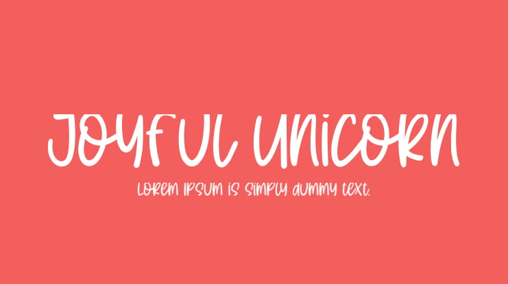 Joyful Unicorn Font