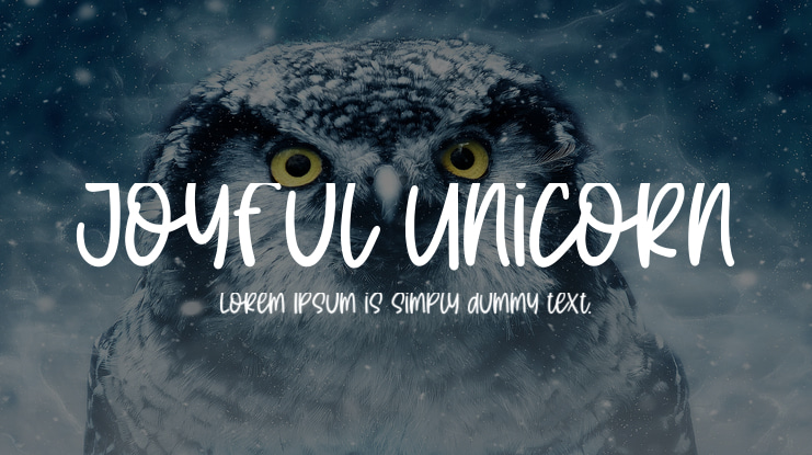 Joyful Unicorn Font