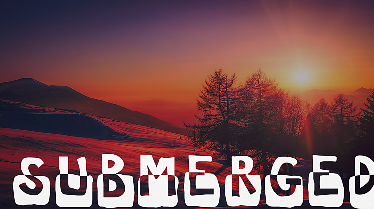 Submerged Font