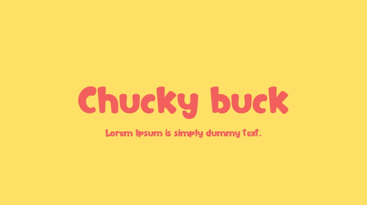 Chucky buck Font