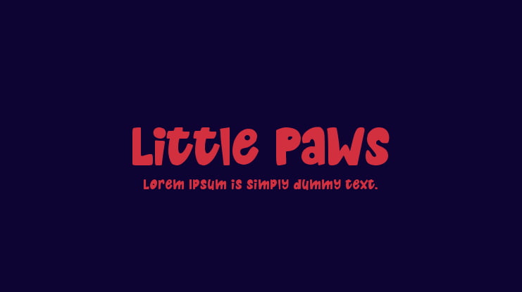 Little Paws Font