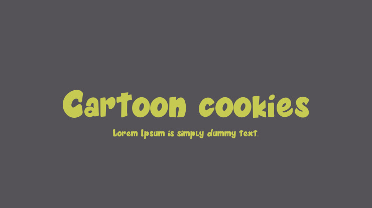 Cartoon cookies Font Family