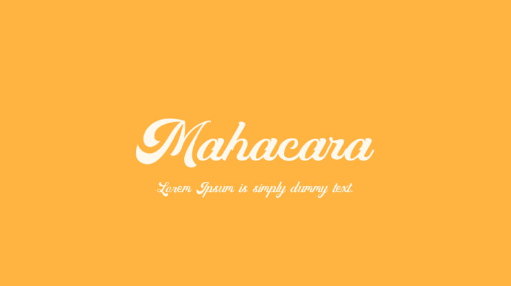 Mahacara Font
