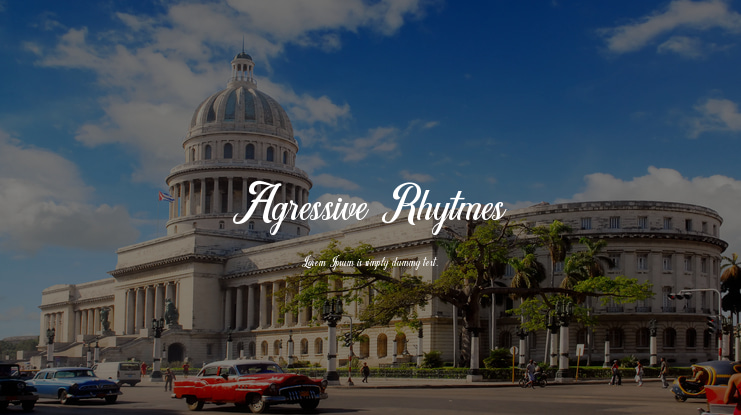 Agressive Rhytmes Font Family