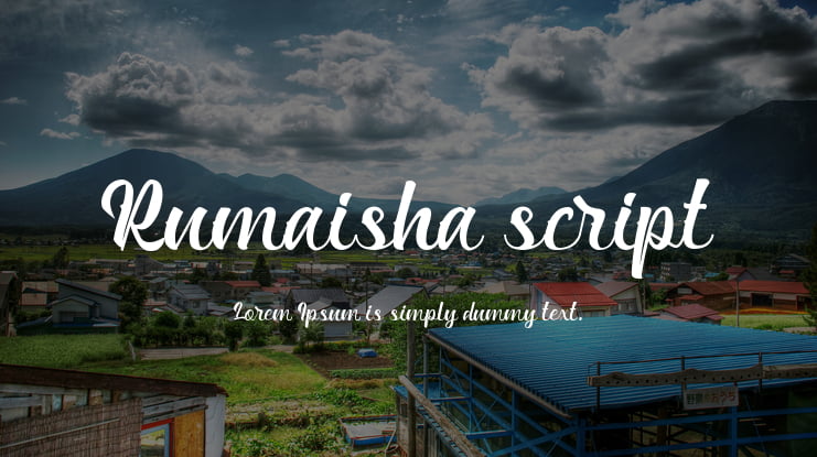 Rumaisha script Font