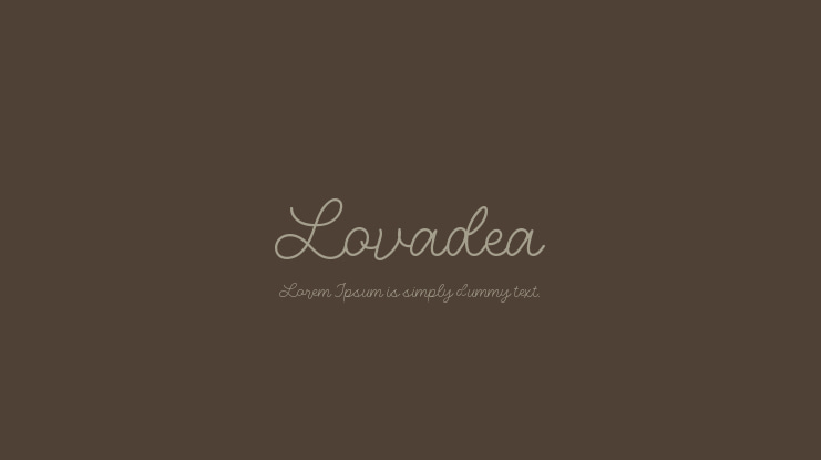 Lovadea Font