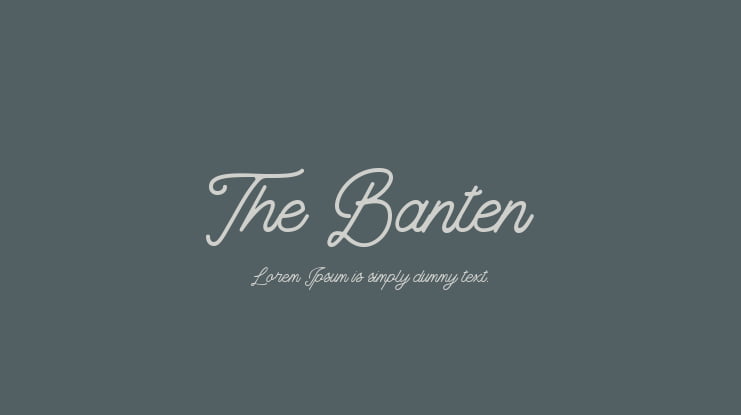 The Banten Font