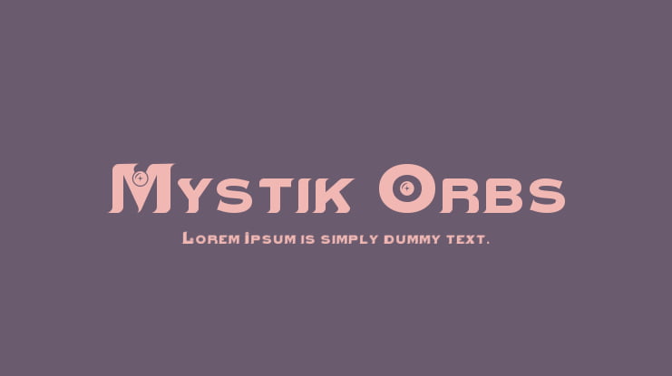 Mystik Orbs Font