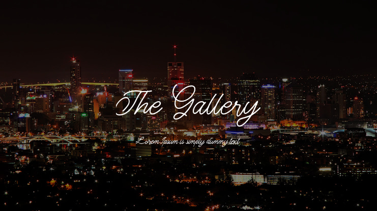 The Gallery Font