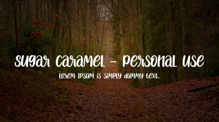 Sugar Caramel - Personal Use Font