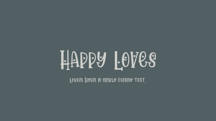 Happy Loves Font