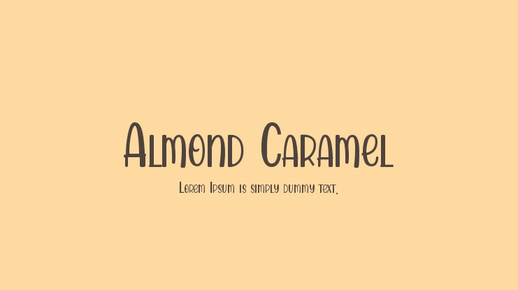 Almond Caramel Font