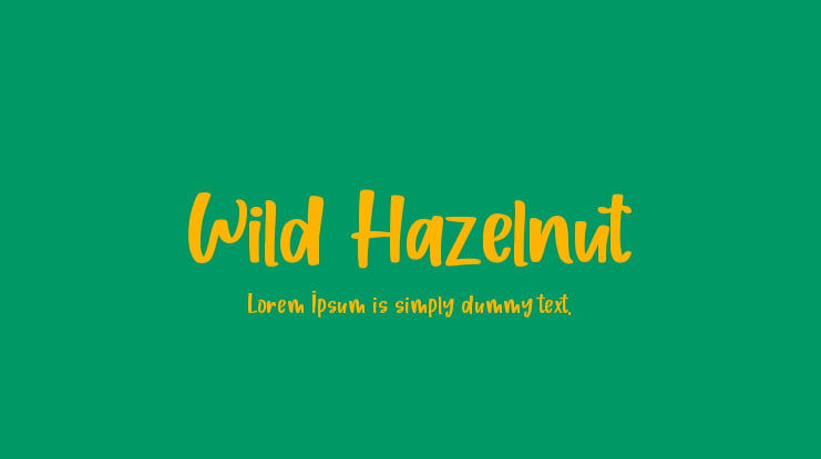 Wild Hazelnut Font
