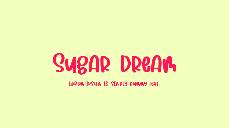 Sugar Dream Font