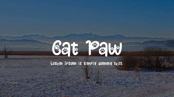 Cat Paw Font