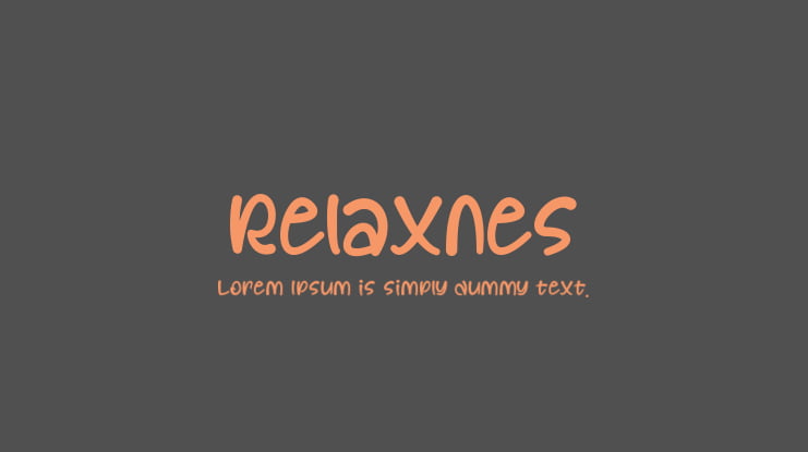 Relaxnes Font