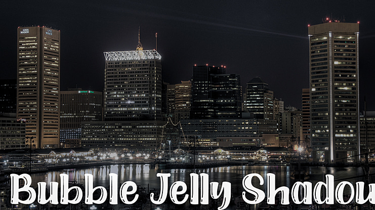 Bubble Jelly Shadow Font Family